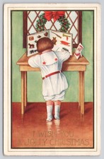 Antique Christmas Postcard Child Toy Catalog Santa c1912 Divided Back picture