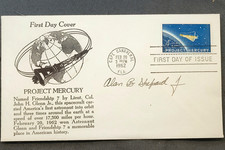 1962 Project Mercury FDC Signed Alan Shepard First American In Space Autograph picture