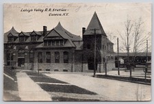 Geneva New York NY Lehigh Valley Railroad Station Depot Printed Postcard c1900s picture