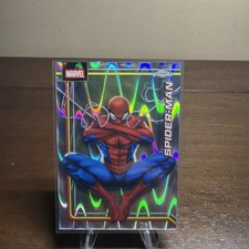 2026 Topps Chrome Marvel Spider-Man SSP Ultra Rare Wave Refractor #163 NM+ picture