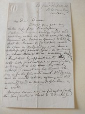 ALS 2 pg George Louis Palmella Busson du Maurier / Opening of Exhibition, sales picture