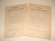 $ Journal Palestine 1929 Israel Oriental Society x2 Jewish Judaica picture