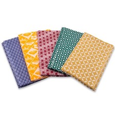 Japanese Tenugui Towel Cotton/5-pack / Set of 5 patterns (Traditional Pattern A) picture