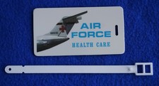 Vintage US AIR FORCE Plastic Luggage Tag picture