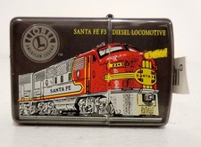 Lionel Trains Santa Fe F3 Diesel Locomotive Zippo - 1998 - NEW WITH TIN picture