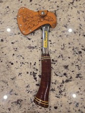 Vintage No 1 Estwing Axe Hatchet With Original Leather Sheath - USA picture