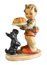 VINTAGE GOEBEL HUMMEL #9 “BEGGING HIS SHARE” BOY WITH DOG TMK5 picture