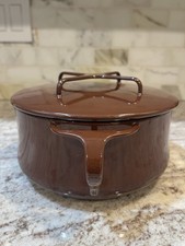 Dansk France IHQ Kobenstyle Brown 2 Qt Enamel Dutch Oven Pot with Lid AS IS picture