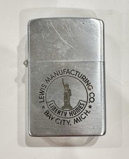 Vintage All Orig 1949-53 Zippo Lighter Pat 2032695 5-Barrel Hinge Advertising picture