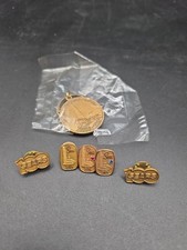 Vintage Sears Roebuck Anniversary Lapel Pins 20 25 30 Yrs + Keychain Gold Filled picture