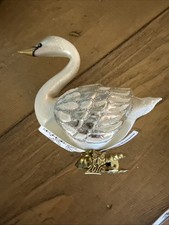 Neiman Marcus Christmas Ornament Swan 2010 Clip On picture