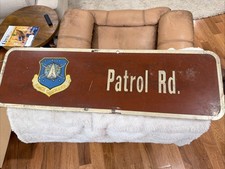 Vintage 2 Sided Cape Canaveral Space Command Street Metal Road Sign “Patrol Rd” picture
