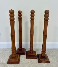 Large Solid Wood Candle Holder Church Paschal Candle Holder picture