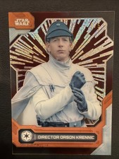 2024 Topps Star Wars High Tek Hyperspace DIRECTOR ORSON KRENNIC Red Bookend 5/5 picture