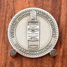 Five Below Band Bourbon 30 Flight Kentucky Themed Challenge Coin W#17 picture