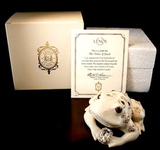 Lenox The Prince of Jewels Fine Ivory China Woodland Jewels Frog Sculpture NIB picture
