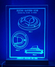 Disneyland Flying Saucers Ride Car prop sign by Bob Gurr Color Changing picture