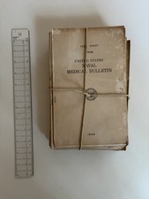1944 WWII U.S. Naval Medical Bulletin Original Tear Sheets Lot of 30 picture