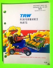 1974 TRW PERFORMANCE PARTS CATALOG RC-274 w/ Price List performance racing nhra picture