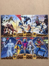 1994 Fleer Ultra X-Men Special Limited Subset Set 1-6 Blue & Gold Team picture