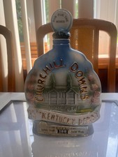 1969 JIM BEAM PORCELAIN DECANTER 95TH KENTUCKY DERBY/ ARISTIDES 1ST WINNER 1875 picture