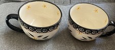 Set Of 2 Temptations Old World By Tara 18 Oz Coffee Tea Soup Cup Mugs picture
