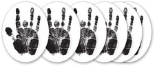 Jerry Garcia - Jerry Garcia - Black Hand - Sticker 6-Pack [New ] Stickers picture