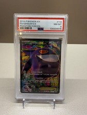 2014 Pokemon XY Phantom Forces Gengar EX 114/119 Full Art PSA 8 NM-MT picture