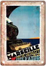 Vintage Marseille Travel Poster Retro Look Sign T1011 picture