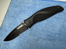 Kershaw Ken Onion 1550ST Blackout Combo Serrated Blade Knife picture