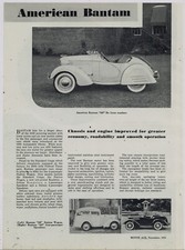 1939 American Bantam Car Co. Story & Pics: Model 60 Deluxe Roadster. Butler PA picture