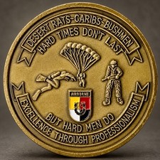3rd Special Forces Group (Airborne) ODA 345 Green Beret Challenge Coin picture