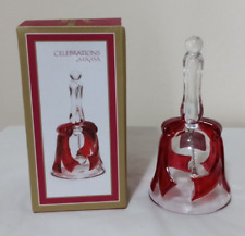 Celebrations by Mikasa RUBY RIBBON BELL Rejoice Crystal Collection 5135207 - NIB picture