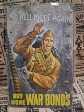 Vintage 1943 Buy More War Bonds Postcard picture