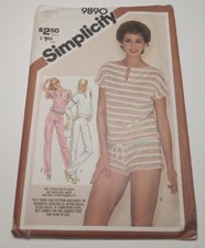 Simplicity's 1980 Loose Outfit #9890 Size (6-8-10) picture