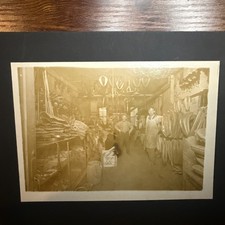 VINTAGE 1900’s 8X10 PHOTO SADDLE HARNESS SHOP INTERIOR picture