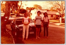 Vtg Color Snapshot Teens Pontiac Firebird Trans Am Harbor City California 1979 picture