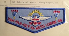 OA Yah-Tah-Hey-Si-Kess Lodge 66 OA Twill Short BBdr Collectors Mint Patch picture