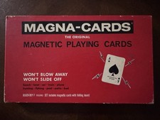 Vintage 1964 Playing Cards w/ Mat - Magnetic MAGNA-CARDS EDCO BEACH BOY NOS picture