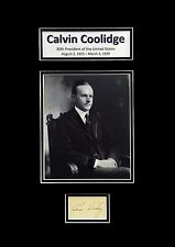 President Calvin Coolidge Original Signature Cut 