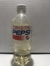 Crystal Pepsi Clear Soda 20oz Bottle 2016 Collectible Expired #8 picture