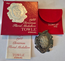 Vintage 1988 Towle Sterling Silver Christmas Ornament - Holly picture