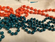 vintage estate lot of two long beaded necklace picture