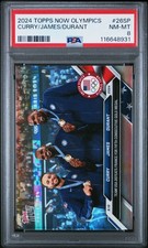 2024 TOPPS NOW OLYMPIC GAMES #26SP KEVIN DURANT/LEBRON JAMES/STEPH CURRY PSA 8 picture