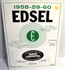 1958-59-60 FORD EDSEL Dennis Carpenter Parts Products Catalog 1991 *GOOD+* picture