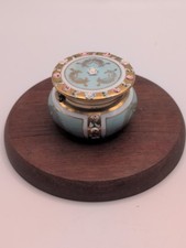 Vtg.Lenwile China Ardalt Vintage Porcelain Handpainted Trinket Box Flowers picture