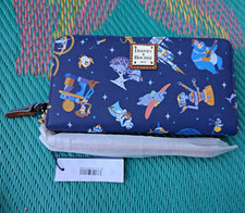 Dooney & Bourke Disney WDW 50th Anniversary Large Zip-Around Wallet Blue picture