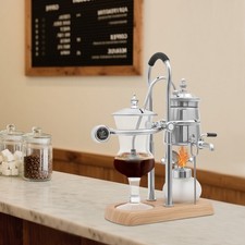 Vintage Coffee Machine Kits 400ml Silver Siphon Coffee Maker Belgian Coffee Pot picture