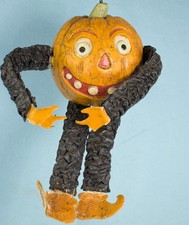 Vintage Midwest Of Cannon Falls Halloween Resin Pumpkin Figure picture