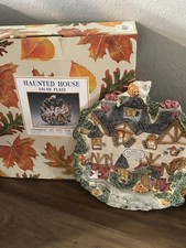 Fitz & Floyd Omnibus Haunted Halloween Plate 1993 new open box VGT 90’s picture